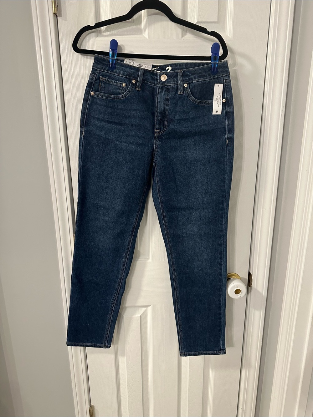 Seven7 Dark Blue Straight Leg Jeans